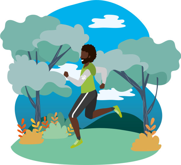 健身运动火车卡通图片下载