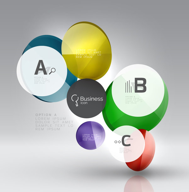 圆几何抽象背景图片下载