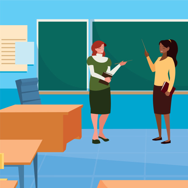 在课堂上有不同种族的女教师图片下载