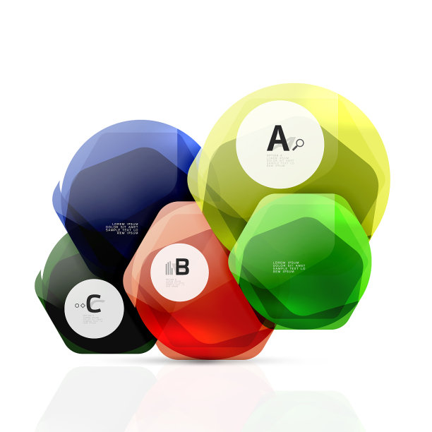 几何六边形抽象背景图片下载