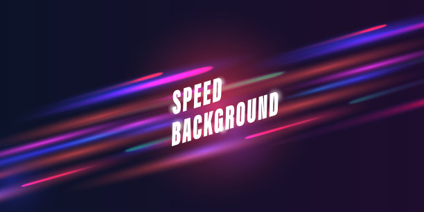 速度背景抽象与发光的颜色线图片下载