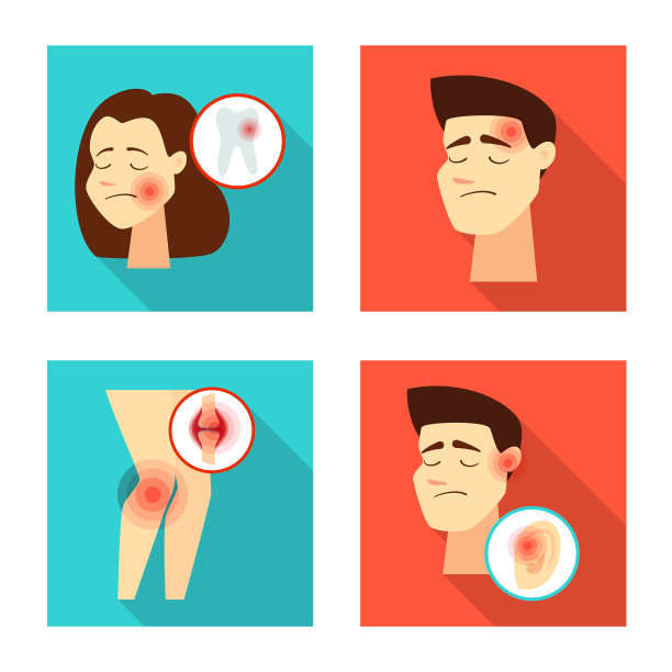 设计伤害和伤口图标集图片下载