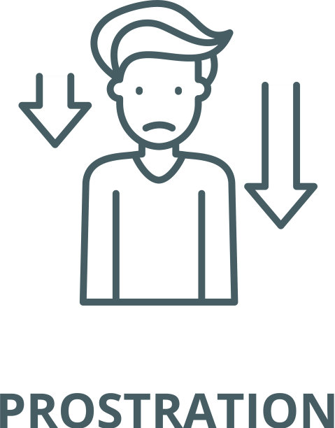 俯卧线图标线性概念图片下载