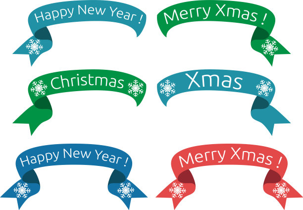圣诞新年丝带图片下载