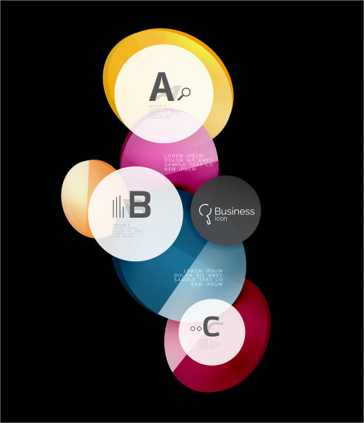 几何抽象信息图形横幅模板图片下载
