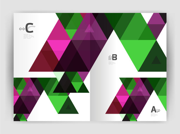 现代商业小册子或传单封面印刷图片下载