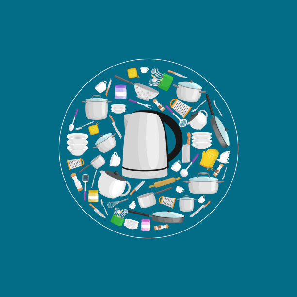 卡通厨具套装收藏图片下载