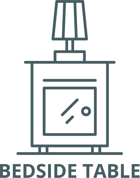 床头桌线条图标床头桌图片下载