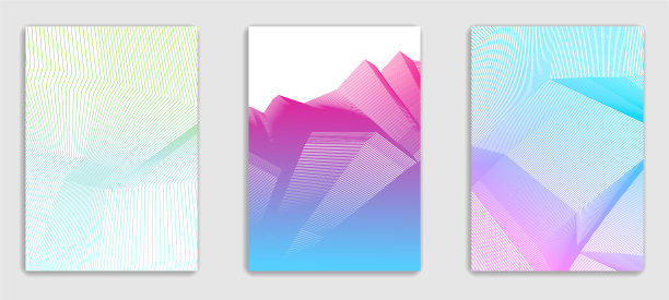 艺术线性简约时尚的宣传册设计图片下载