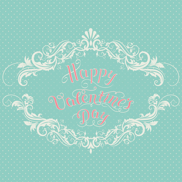 情人节贺卡与优雅的花图片下载