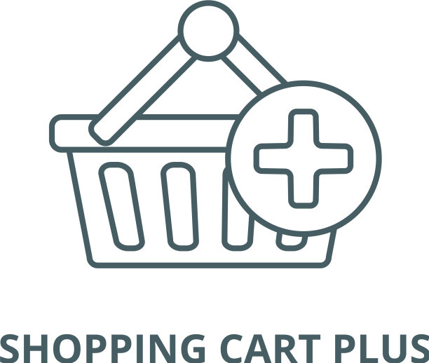 购物车加直线图标图片下载