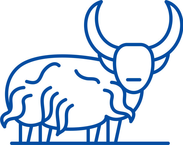 山牛线图标概念山牛图片下载