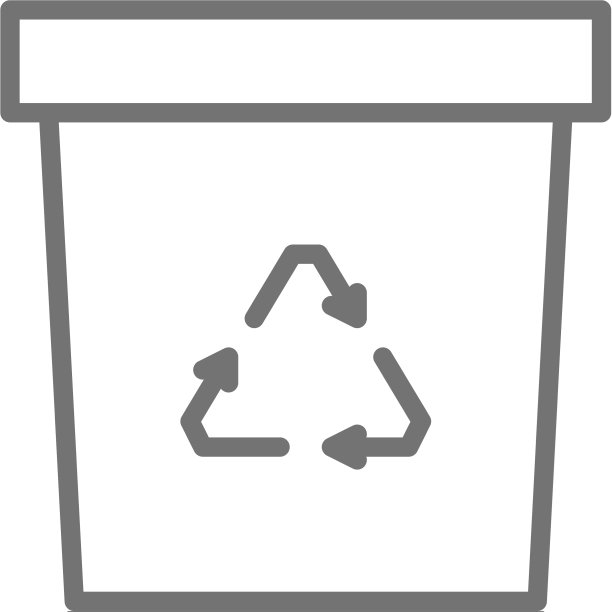 垃圾回收垃圾桶线条图标图片下载