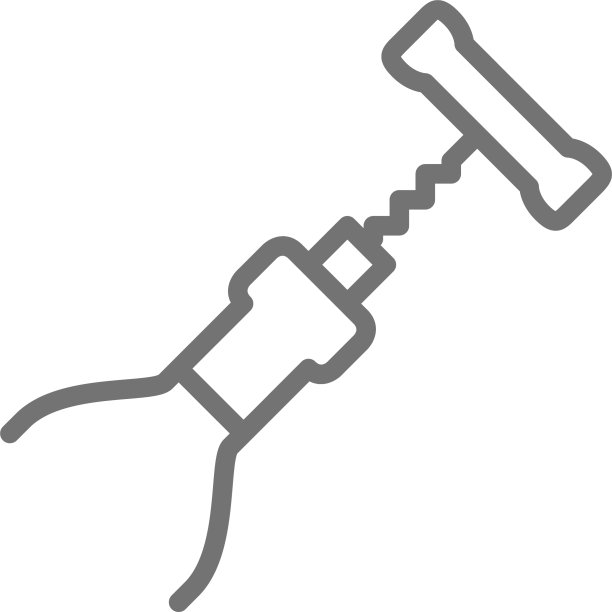 瓶塞打开与螺旋线图标图片下载