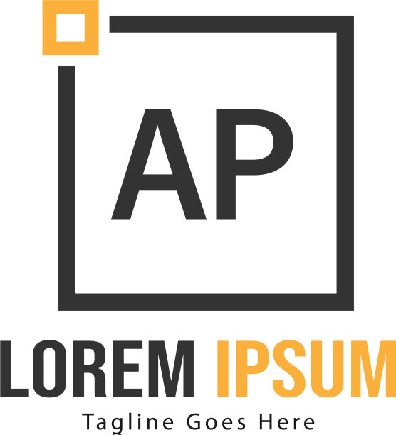 Ap字母标志设计创意现代Ap字母图片下载