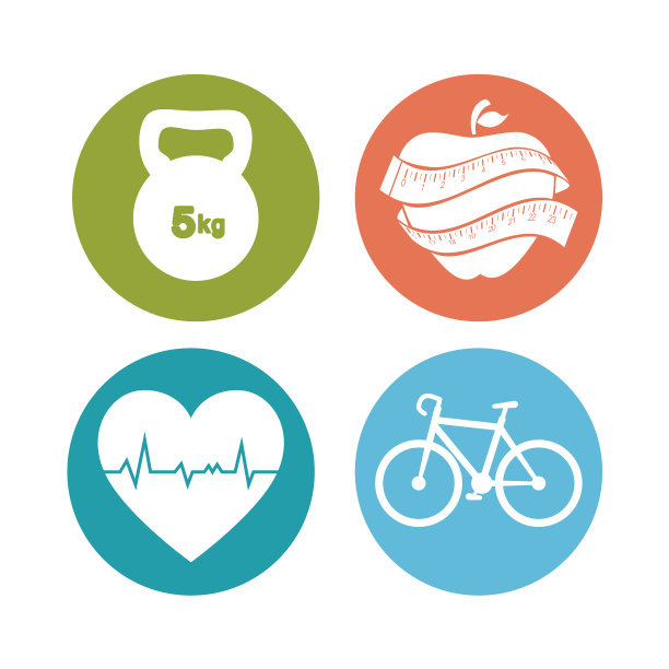 健身生活元素图片下载