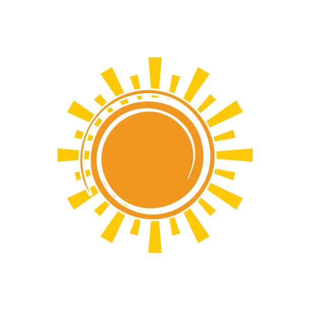 太阳图标在平面和网页设计的背景图片下载