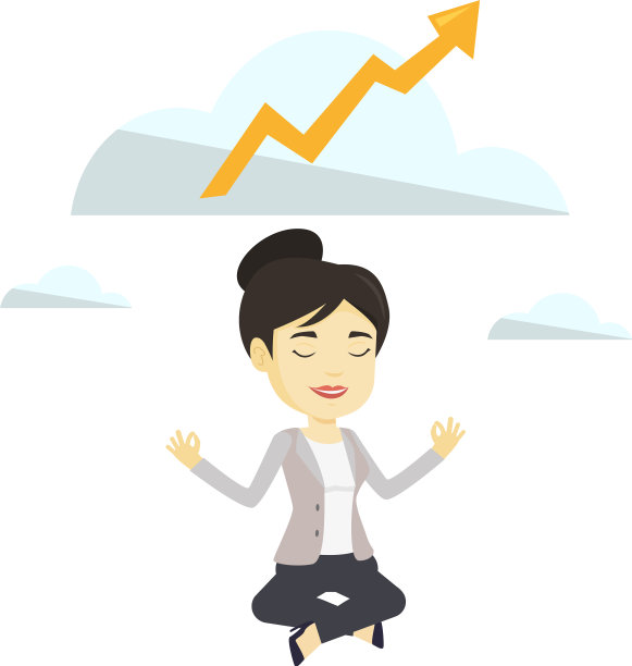 和平的女商人在做瑜伽图片下载