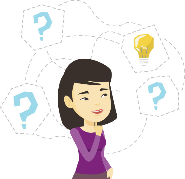 有商业想法的亚洲女商人图片下载