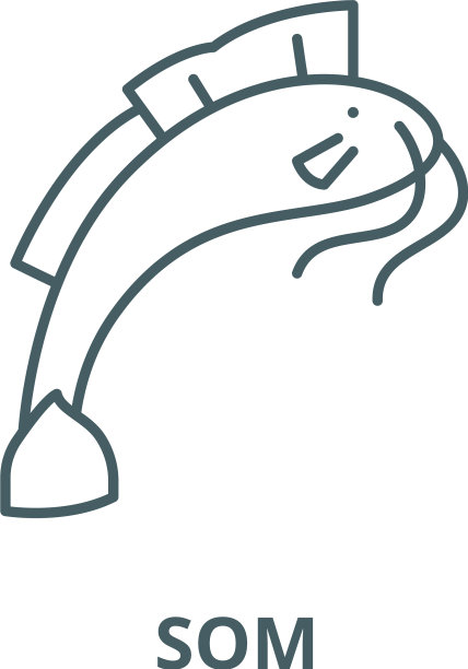 Som线图标线性概念轮廓标志图片下载