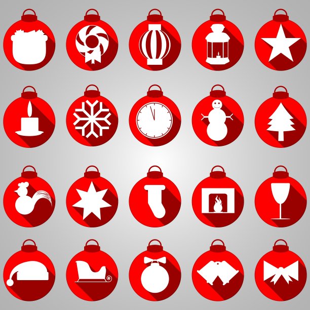 粉色背景上的新年标志图片下载