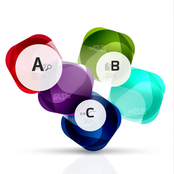 玻璃光泽抽象石材与文字抽象图片下载