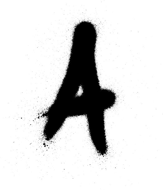 喷了一个字体涂鸦与泄漏在黑色图片下载