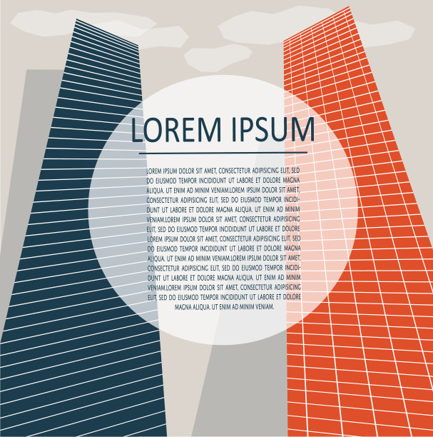 简约城市旗帜图片下载