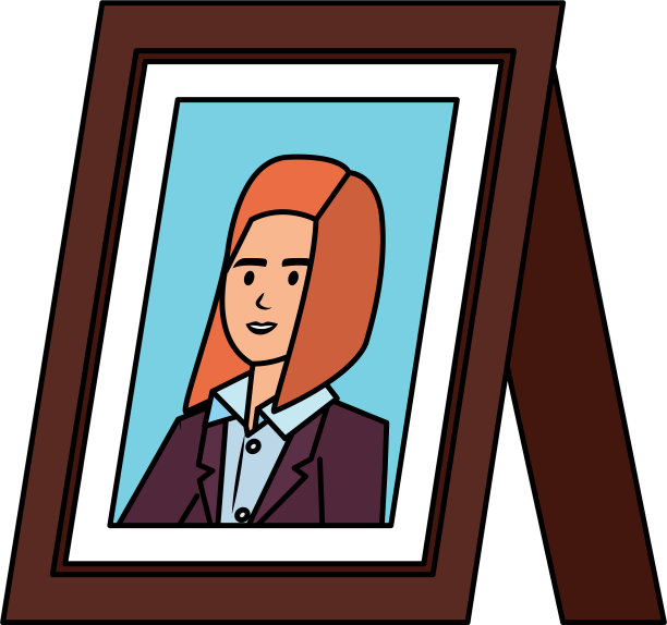 肖像与优雅的女商人图片下载