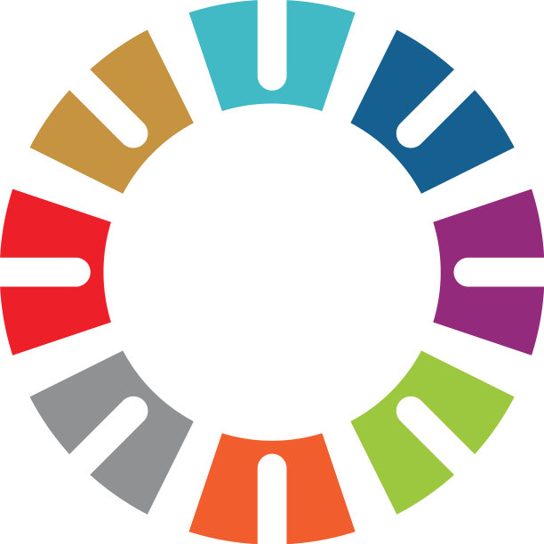 彩色圆环标志模板图片下载