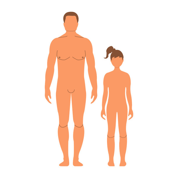 人体正面剪影图片下载
