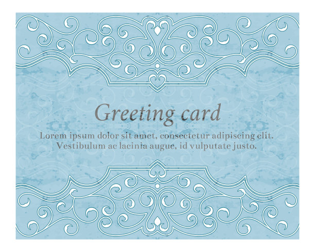 优雅的复古贺卡图片下载