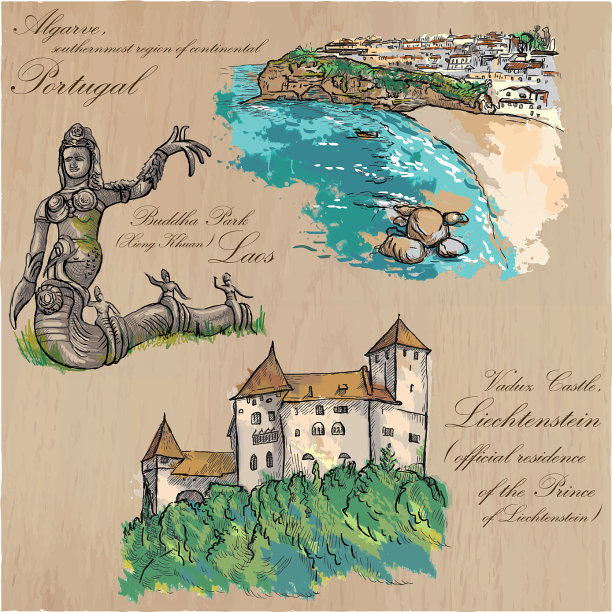 建筑-手绘包图片下载