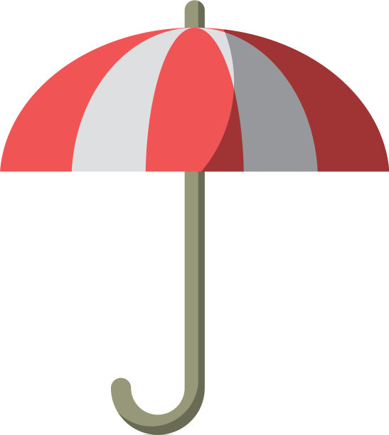 雨伞天气符号孤立卡通图片下载