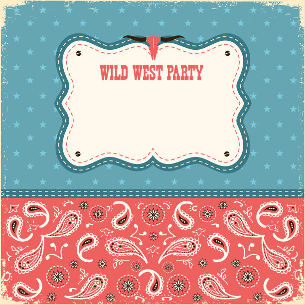 狂野西党卡为文字颜色的背景图片下载