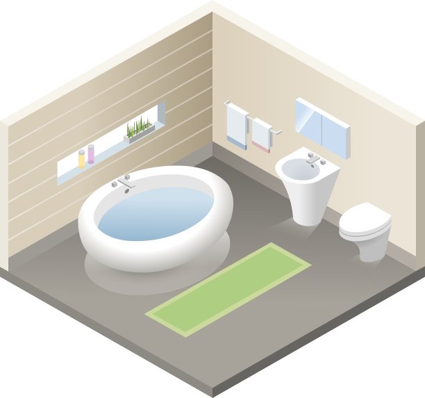 等距浴室套现代浴室家具图片下载