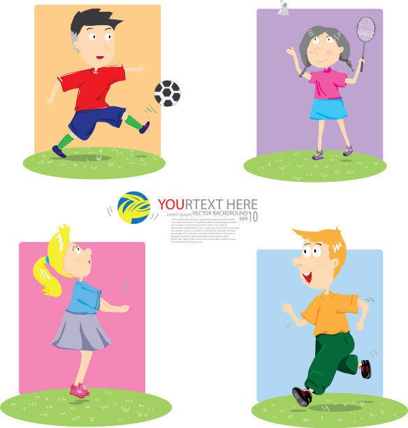 体育运动的孩子图片下载