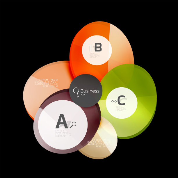 黑色玻璃圈图片下载