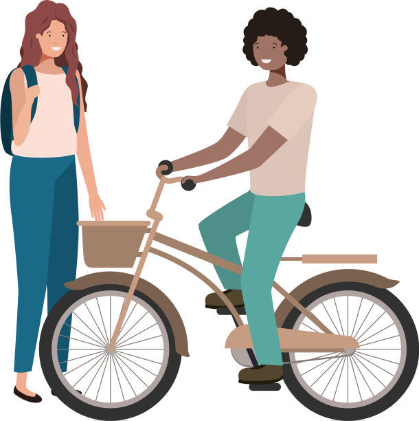 年轻夫妇的化身图片下载