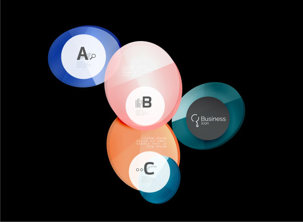 几何抽象信息图形横幅模板图片下载