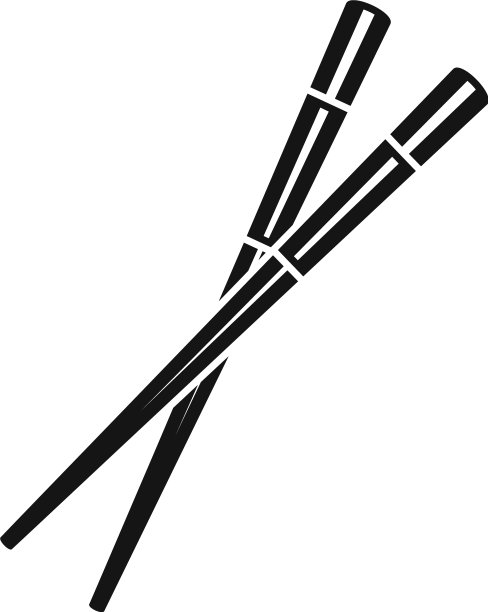 日本筷子图标简约风格图片下载