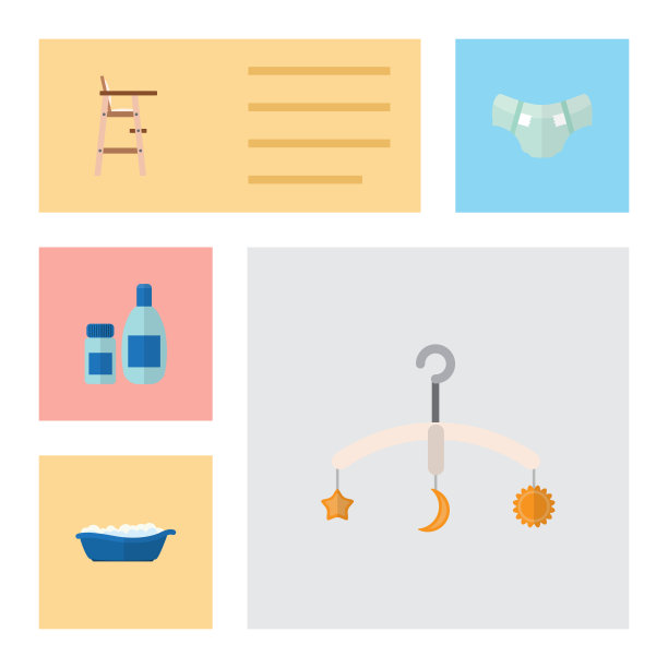 平板婴儿一套移动霜与乳液尿布图片下载