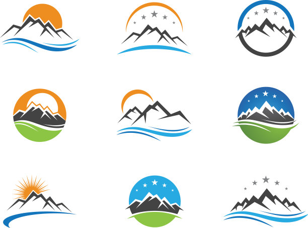 高山图标logo商业模板图片下载