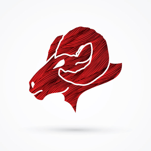 绵羊大角头，绵羊脸图片下载