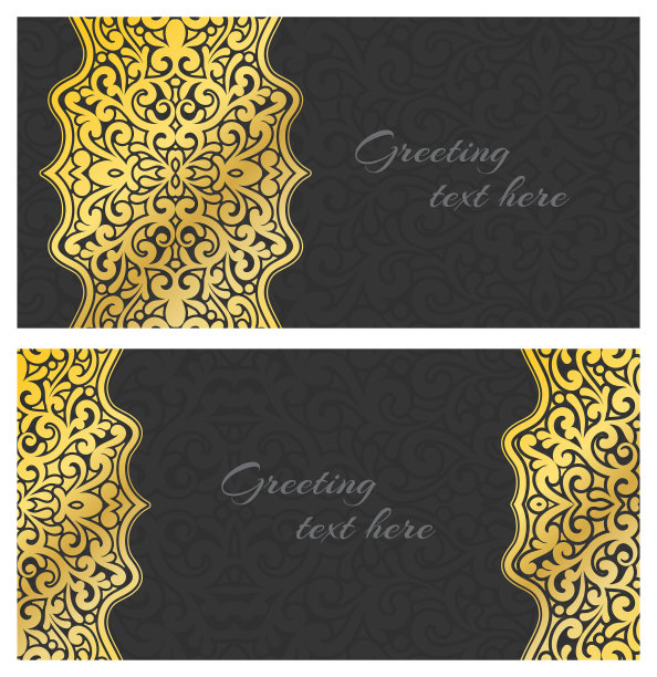 优雅的复古贺卡图片下载