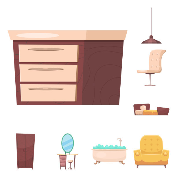 家具和公寓标识的设计图片下载