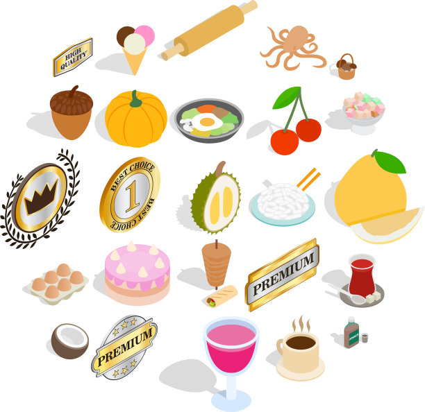 大米图标设置等距样式图片下载