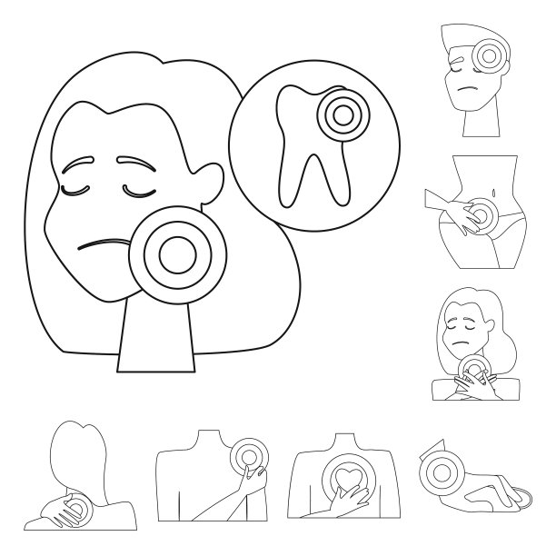 设计骨和炎症体征集图片下载