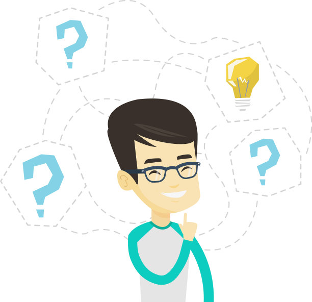 亚洲商人正在考虑商业想法图片下载