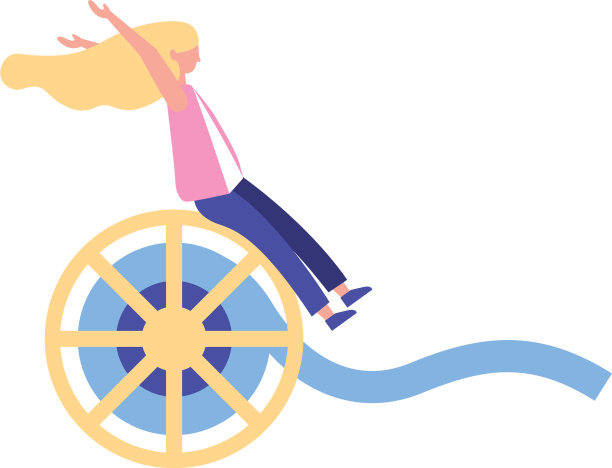 女人坐着卷轴带电影胶片图片下载